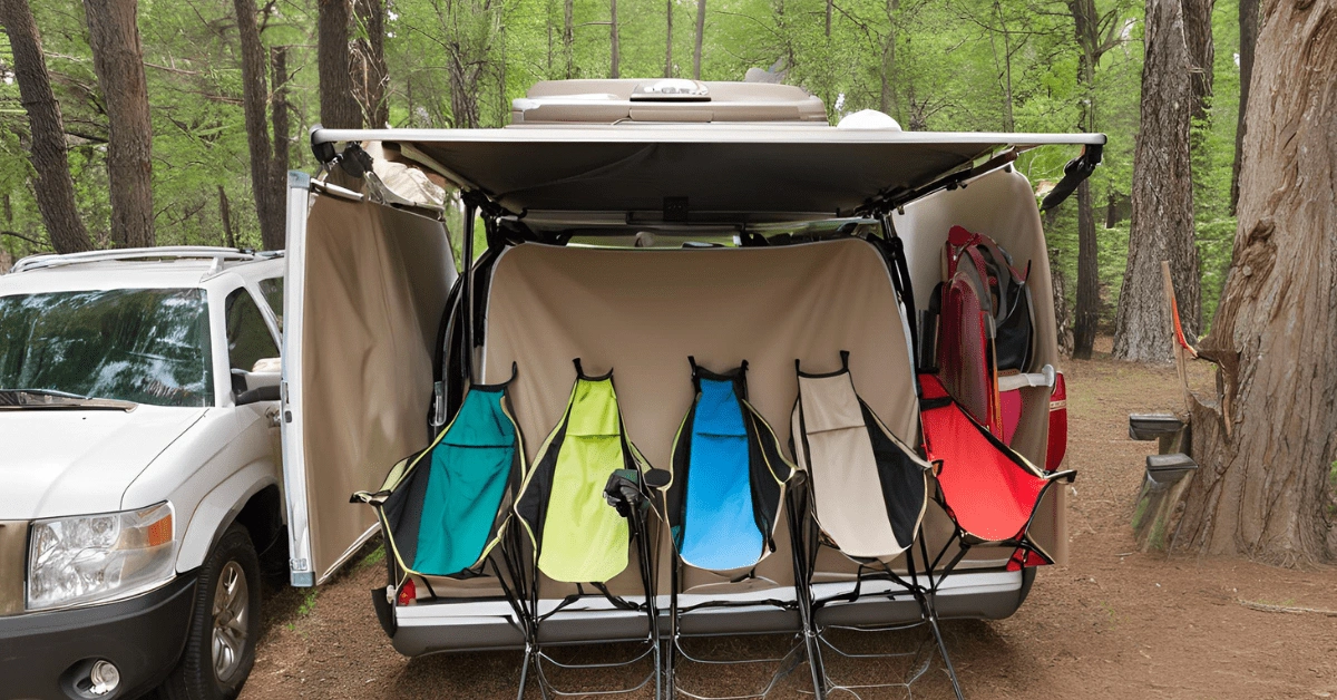 camping chair storage ideas